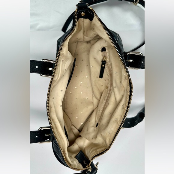 Kate Spade Mercer Isle Small Sloan Black Genuine Leather Satchel Shoulder Bag - Picture 10 of 16